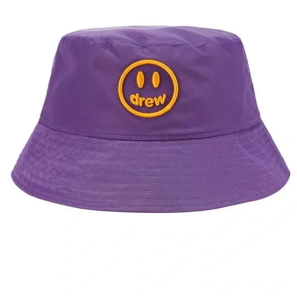 Drew House purple bucket hat nylon DS Drew house Mascot corduroy bucket hat Purple Justin  main image 2